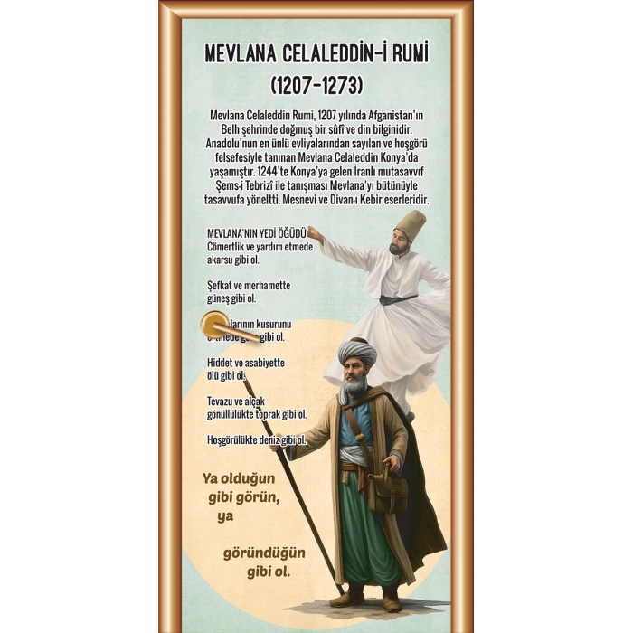 Bilim İnsanları Mevlana Kapı giydirme KG Bİ 102