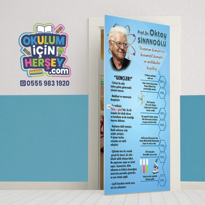 Bilim İnsanları Oktay Sinanoğlu Kapı Giydirme 96