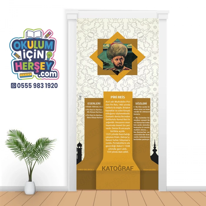 Bilim İnsanları Piri Reis Kapı Giydirme 15