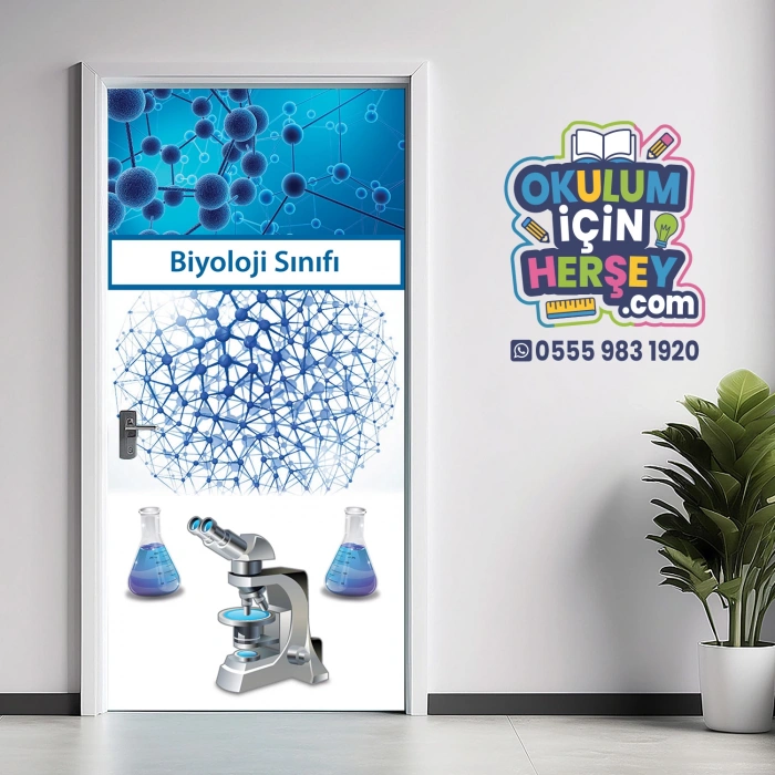 Biyoloji Sınıfı Kapı Giydirme 01