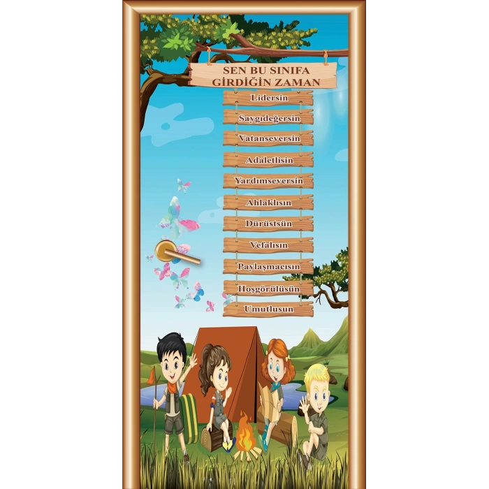 Bu Sınıfa Girdiğin Zaman Kapı Giydirme KG DEG 66