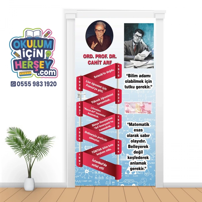 Cahit Arf Bilim İnsanları Kapı Giydirme 81