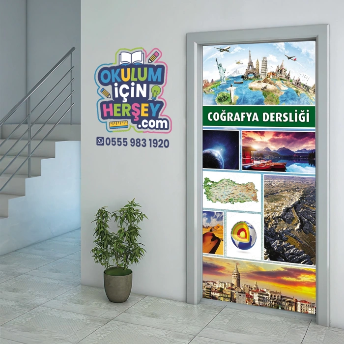 Coğrafya Sınıfı Kapı Giydirme 03