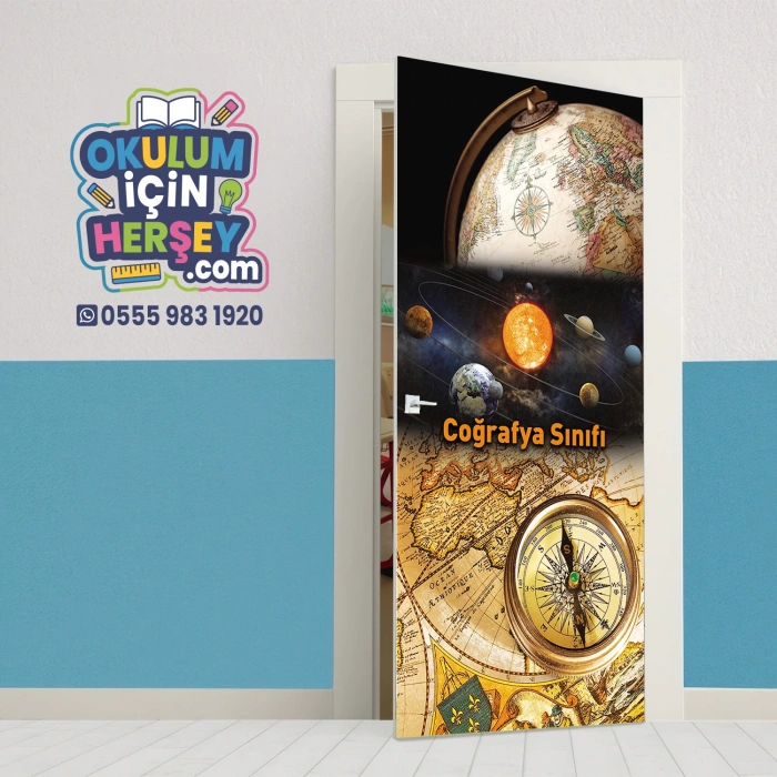Coğrafya Sınıfı Kapı Giydirme 04
