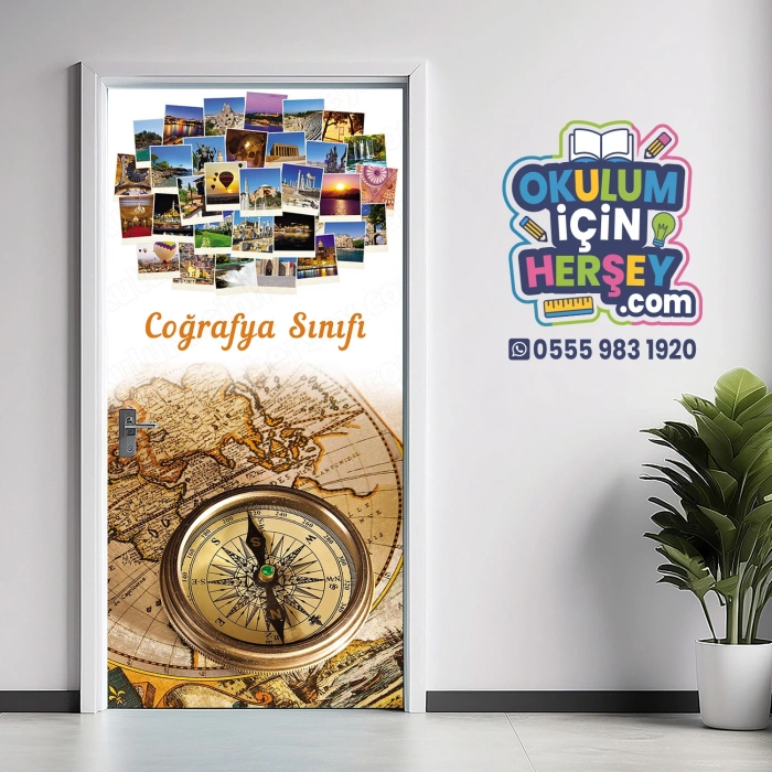 Coğrafya Sınıfı Kapı Giydirme 06