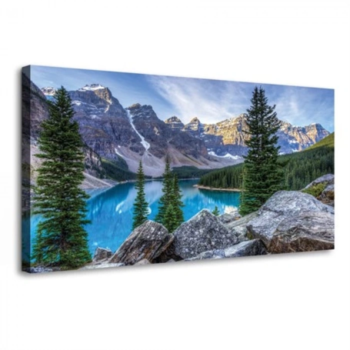 Dağ ve Göl Kanvas Tablo