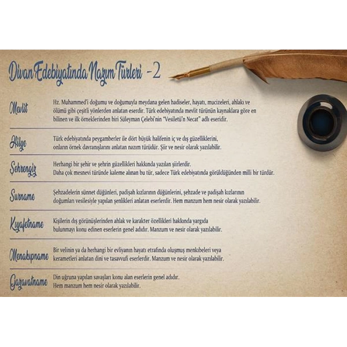 Divan Edebiyatı Nazım Türleri -2 P EDB 32