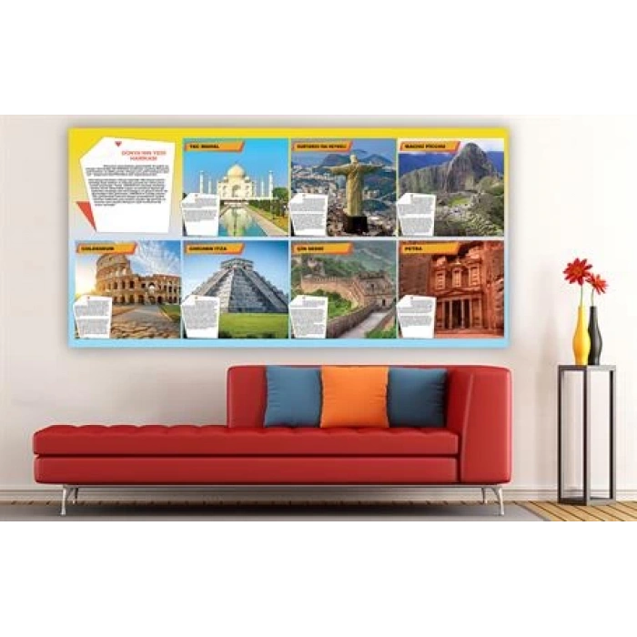 Dünyanın Yedi Harikası Duvar Giydirme 03