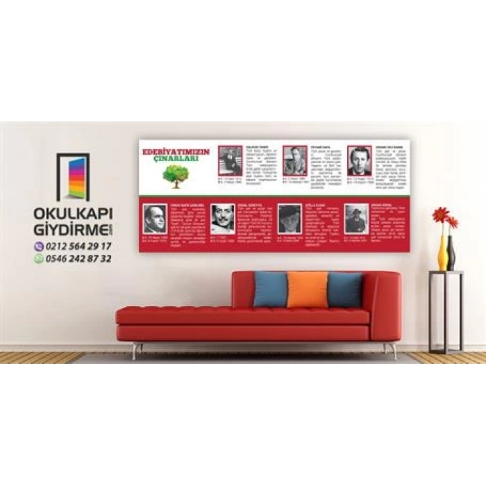 Edebiyatımızın Çınarları Duvar Giydirme 08