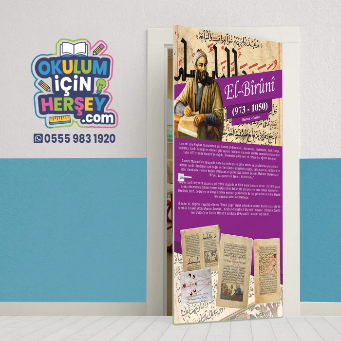 El Biruni Bilim İnsanları Kapı Giydirme 84