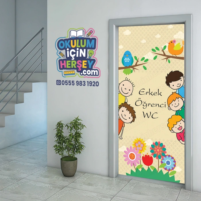 Erkek Öğrenci WC Kapı Giydirme 102