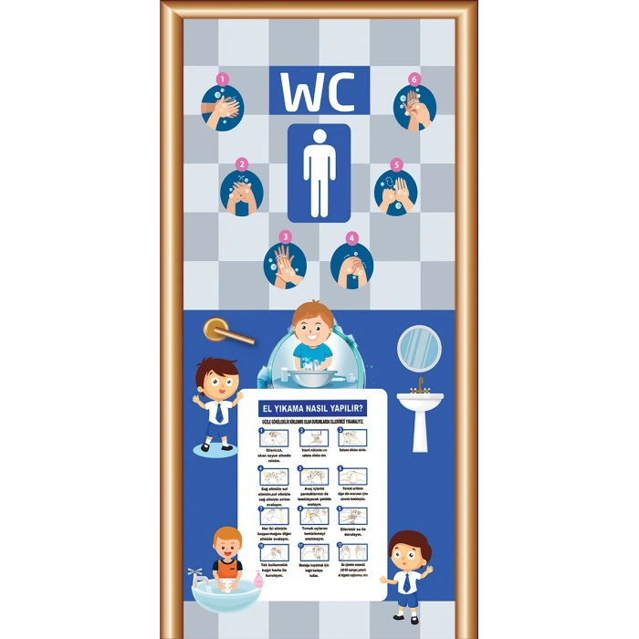 Erkek Öğrenci Wc Kapı Giydirme 105