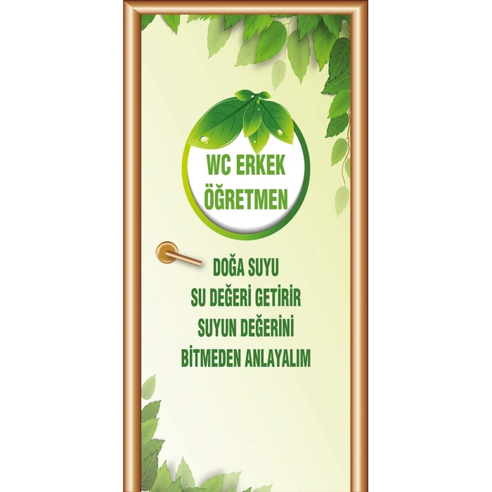 Erkek Öğretmen Wc Kapı Giydirme