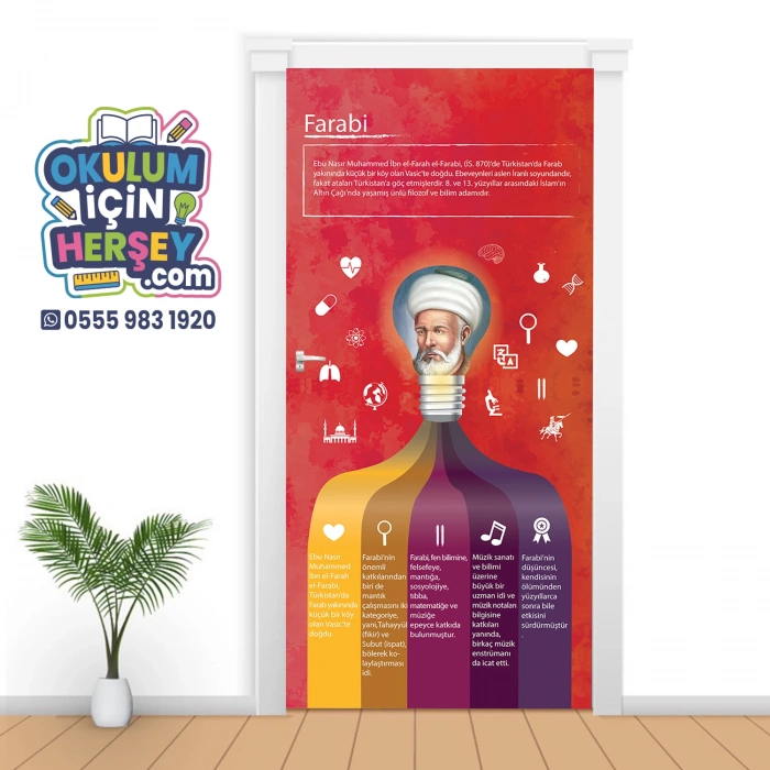 Farabi Bilim İnsanları Kapı Giydirme 61