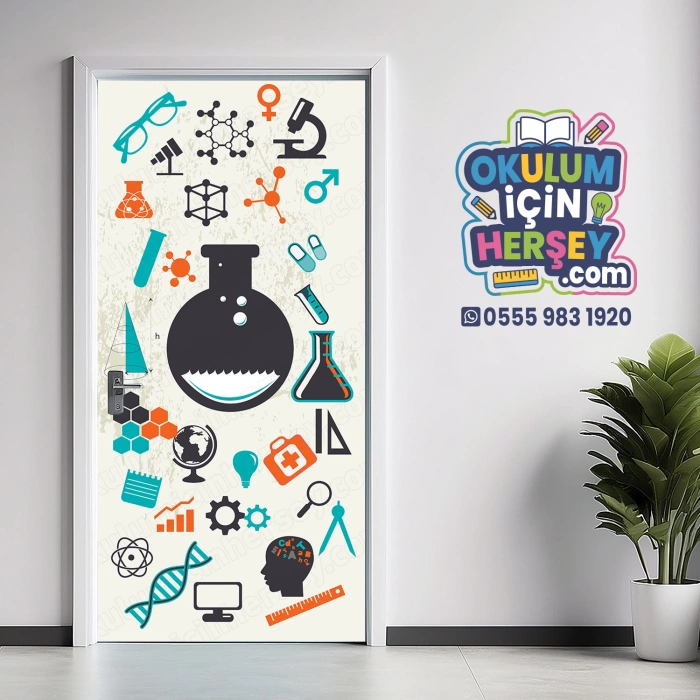 Fen Sınıfı Kapı Giydirme 06