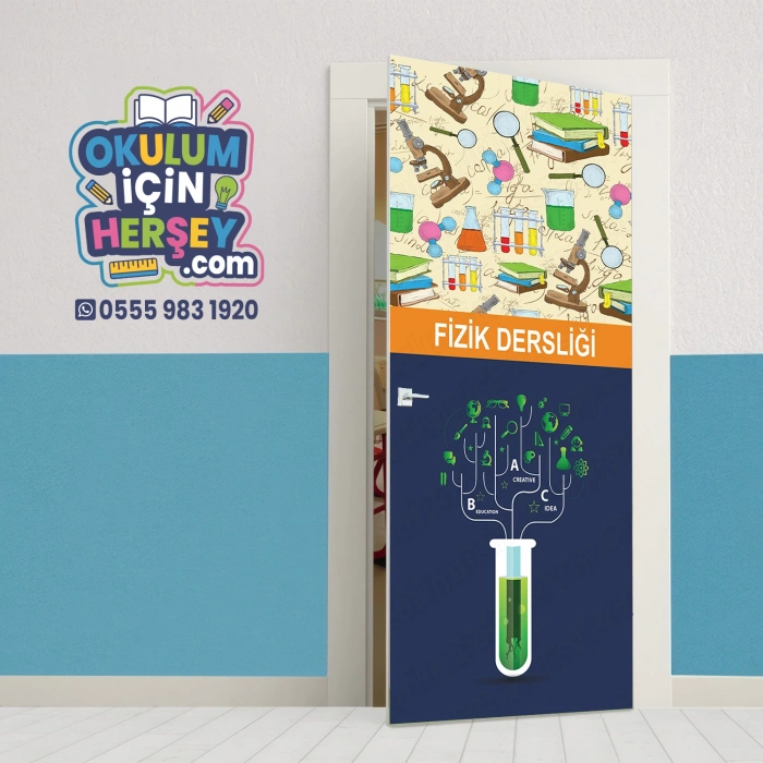 Fizik Sınıfı Kapı Giydirme 04
