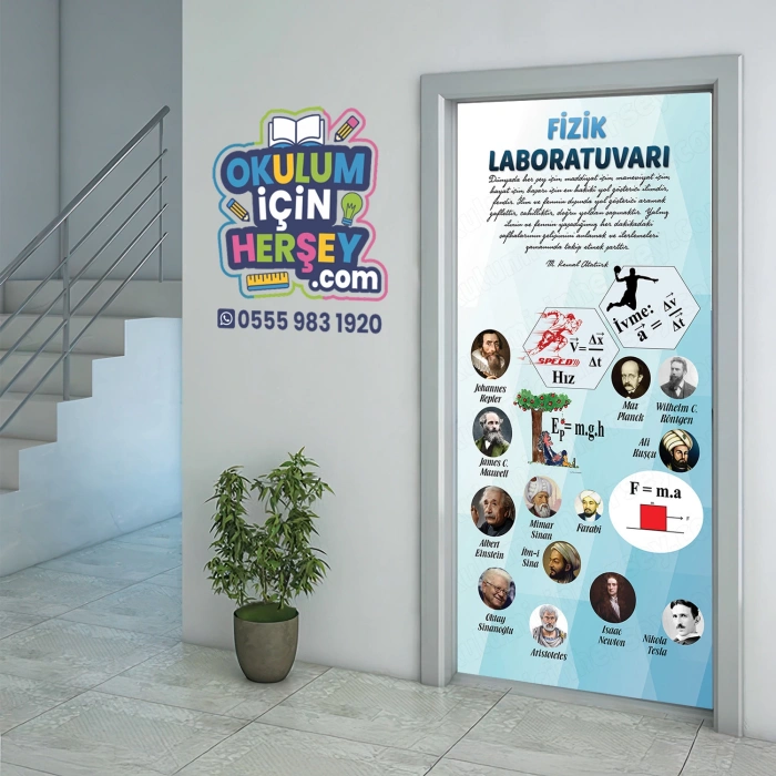Fizik Sınıfı Kapı Giydirme 08