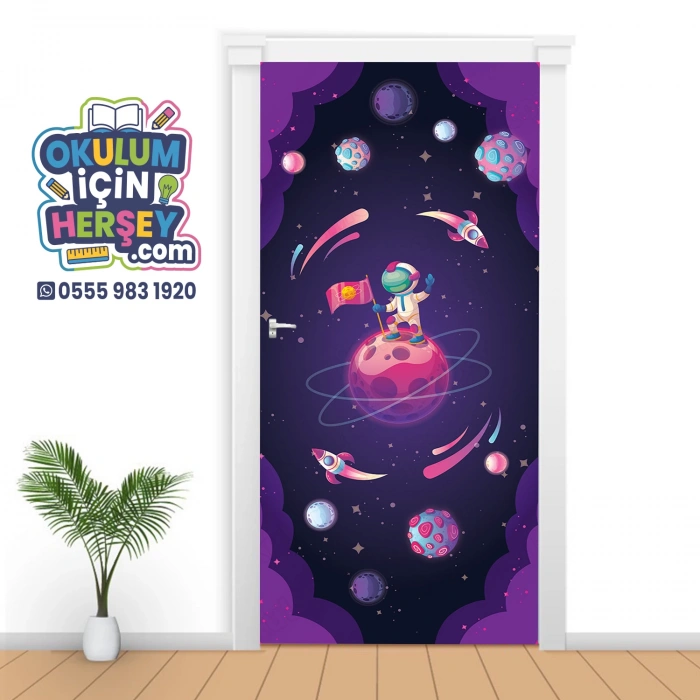 Gezegenlerimiz Uzay Kapı Giydirme 09