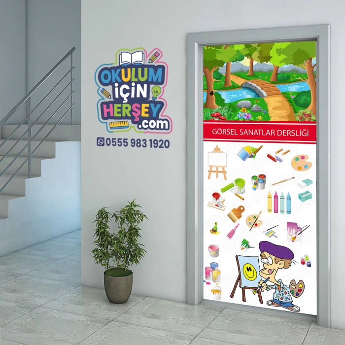 Görsel Sanatlar Dersliği Kapı Giydirme 11