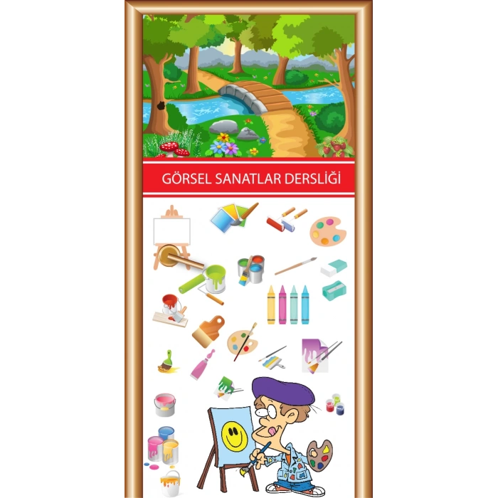 Görsel Sanatlar Dersliği Kapı Giydirme 11