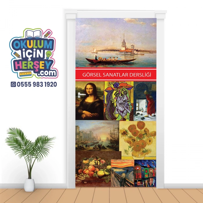 Görsel Sanatlar Dersliği Kapı Giydirme 24