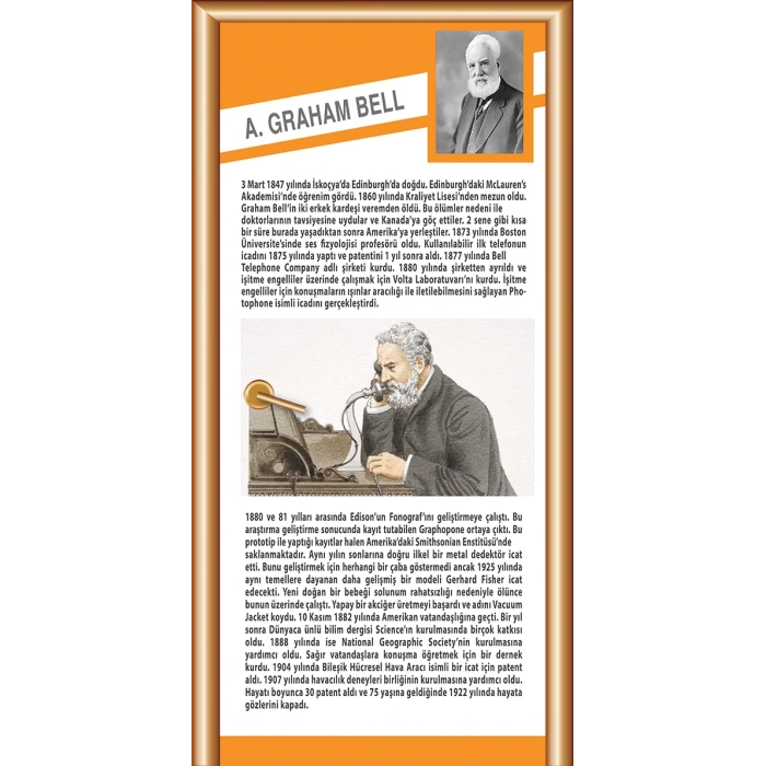 Graham Bell Bilim İnsanları Kapı Giydirme 76
