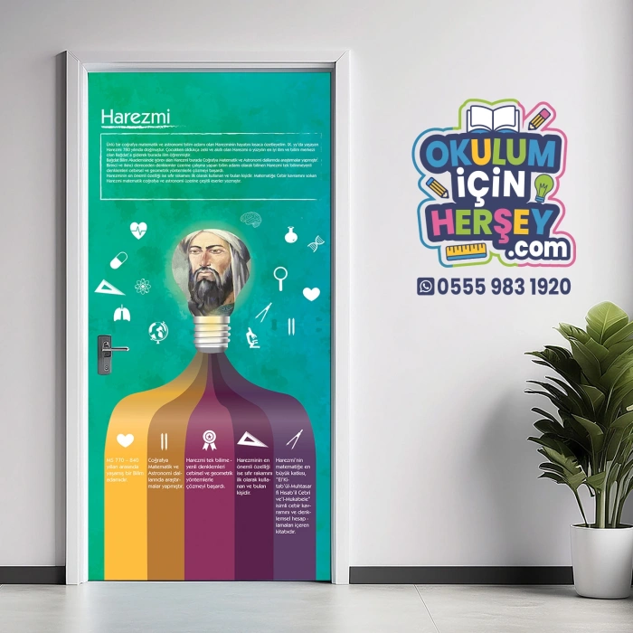 Harezmi Bilim İnsanları Kapı Giydirme 67