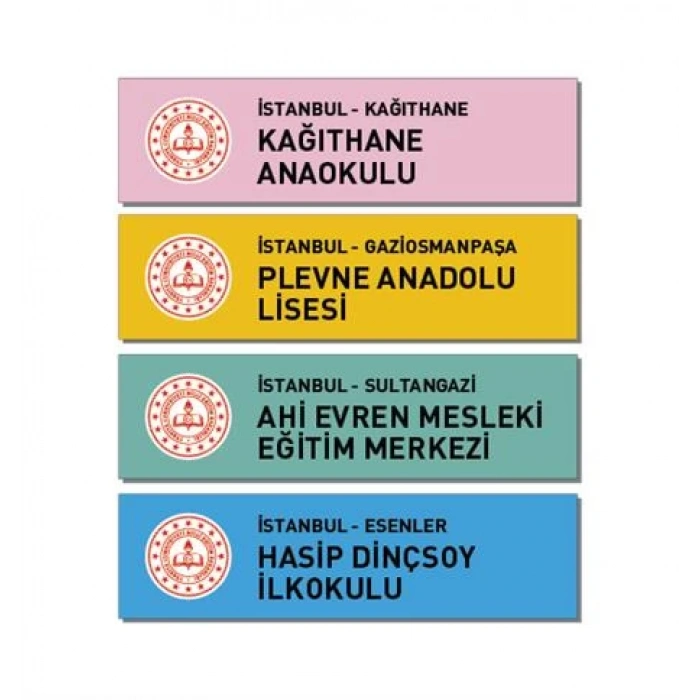 İlkokul ve Ortaokul Tabelası OKL 01