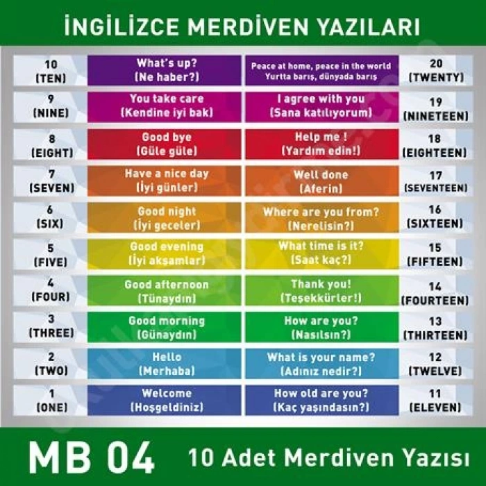 İngilizce MB 004