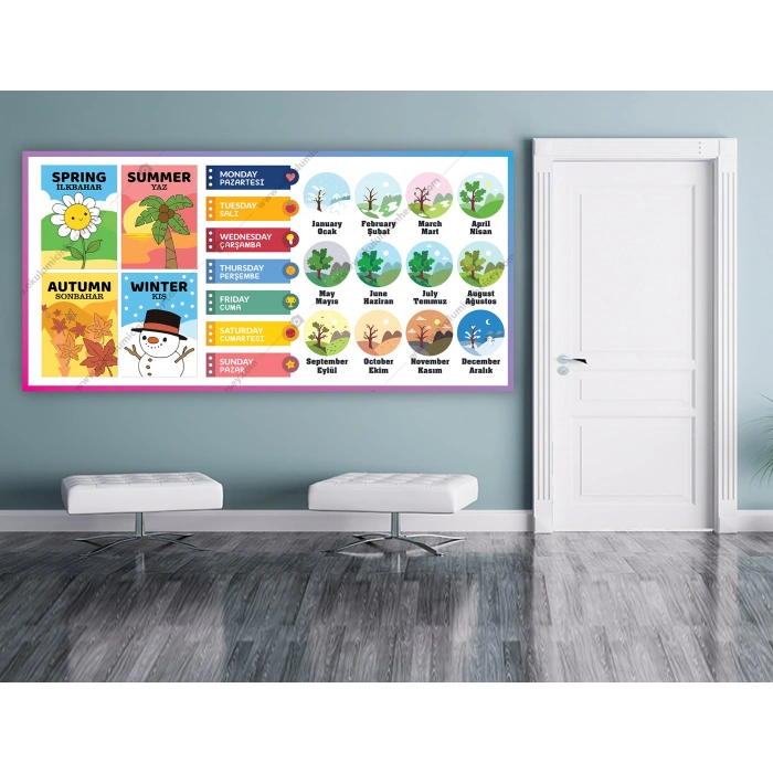 İngilizce Mevsimler Aylar Günler DG İN 06