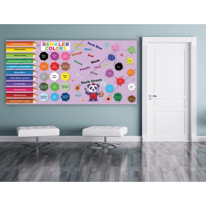 İngilizce Renkler Duvar Giydirme DG İN 07