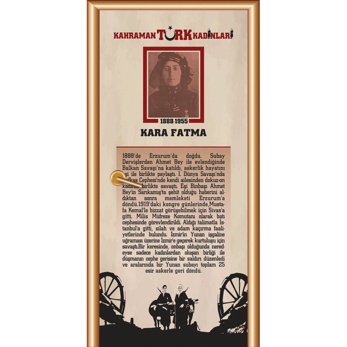 Kahraman Türk Kadınları FATMA SEHER Kapı Giydirme 05