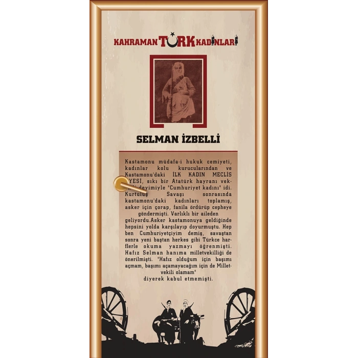 Kahraman Türk Kadınları SELMAN İZBELİ Kapı Giydirme 03