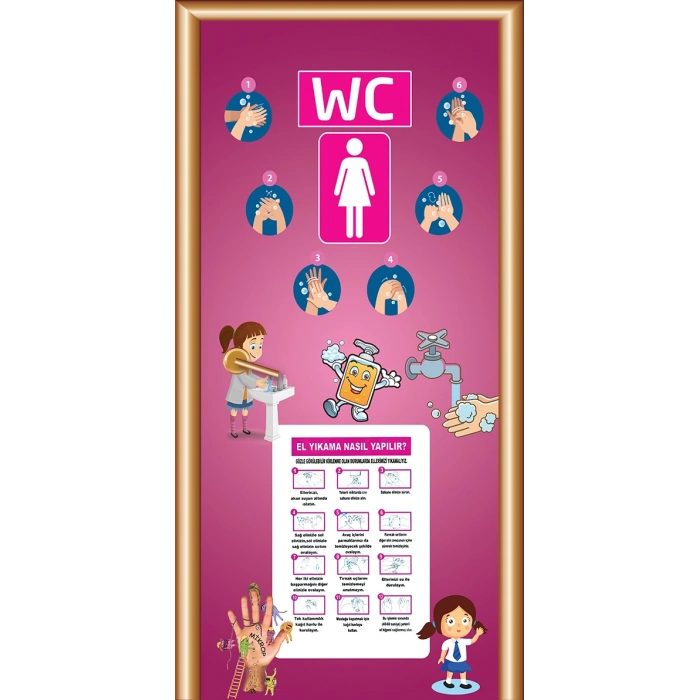 Kız Öğrenci WC Kapı Giydirme 106