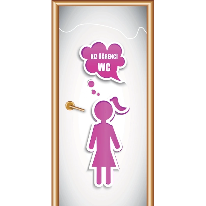 Kız WC Kapı Giydirme 91