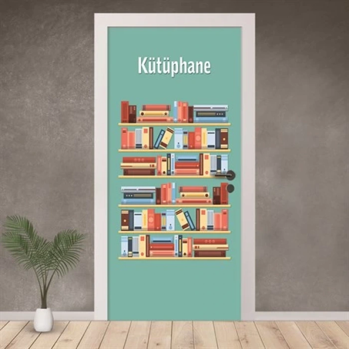 Kütüphane Kapı Giydirme 01
