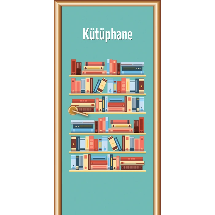 Kütüphane Kapı Giydirme 01