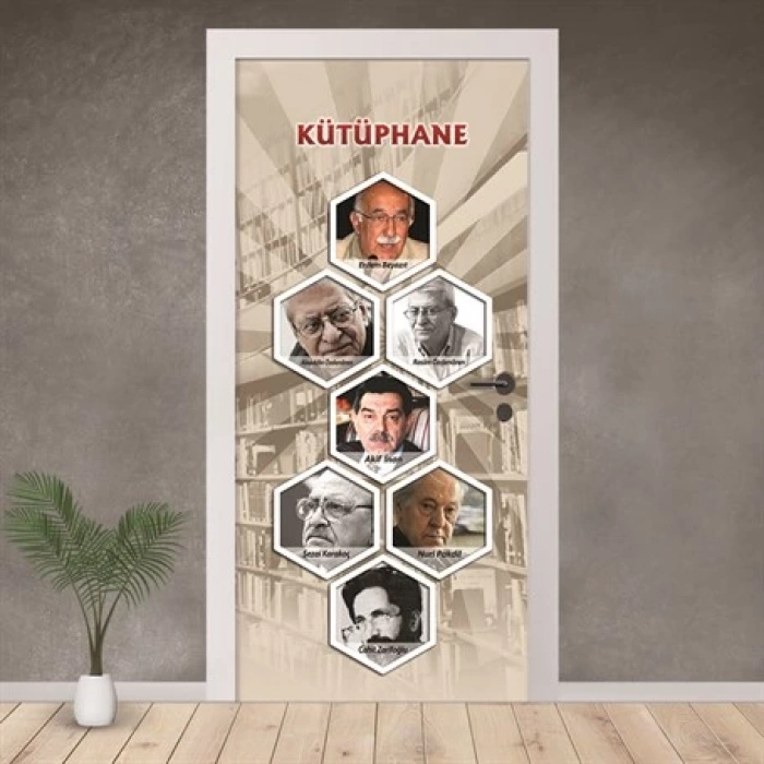 Kütüphane Kapı Giydirme 02