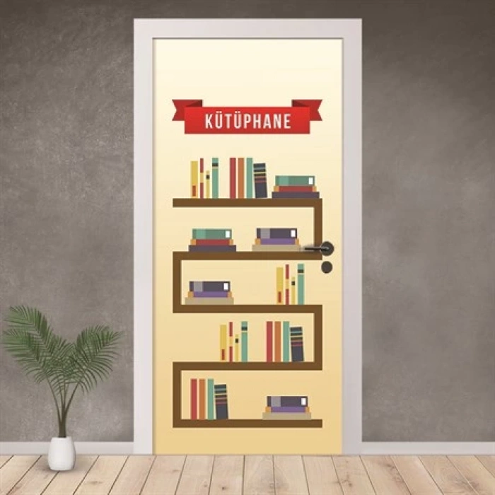 Kütüphane Kapı Giydirme 03