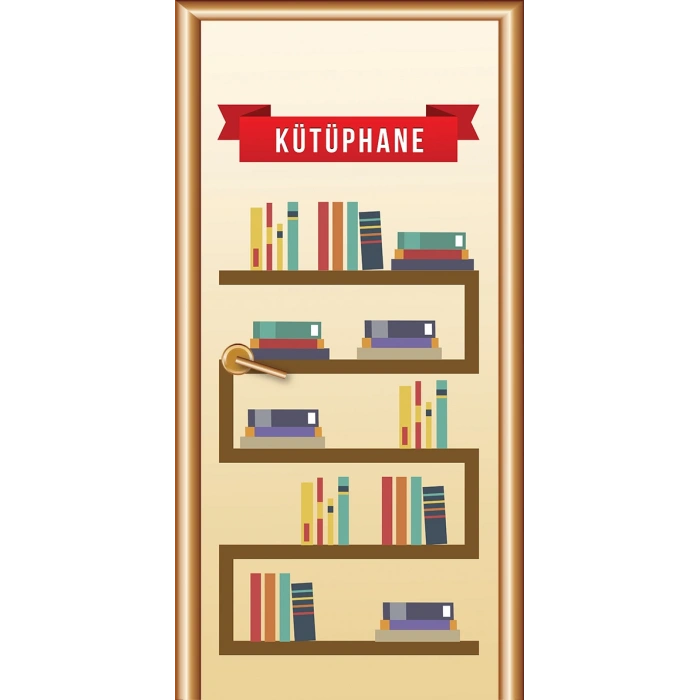 Kütüphane Kapı Giydirme 03