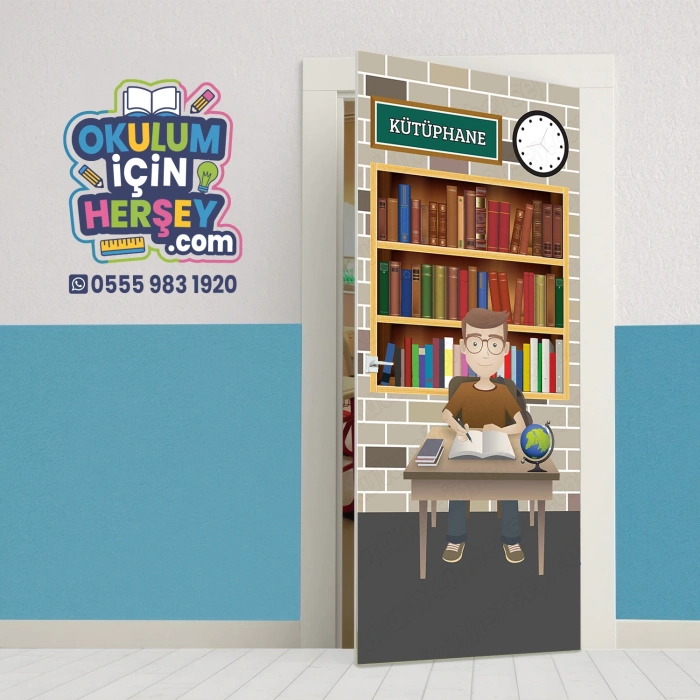 Kütüphane Kapı Giydirme 04