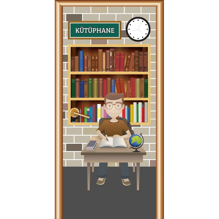 Kütüphane Kapı Giydirme 04