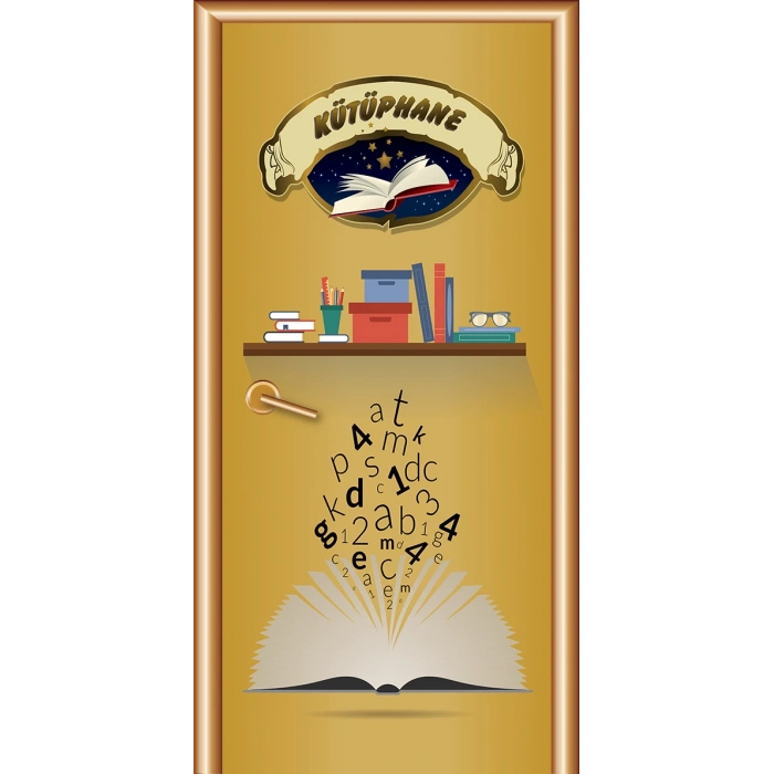 Kütüphane Kapı Giydirme 06