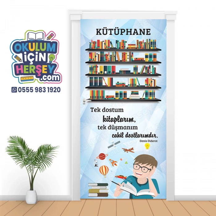 Kütüphane Kapı Giydirme 10