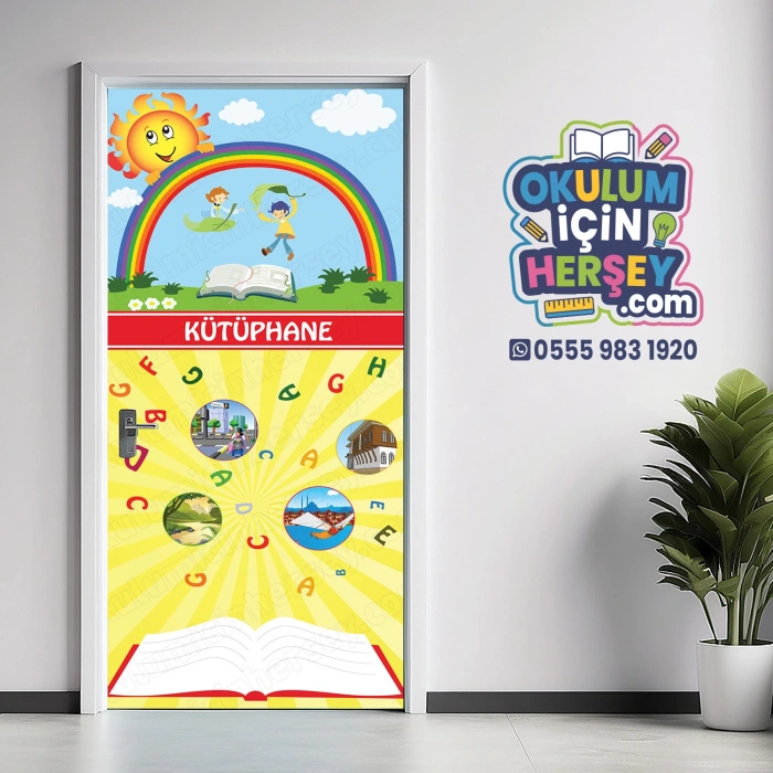Kütüphane Kapı Giydirme 11