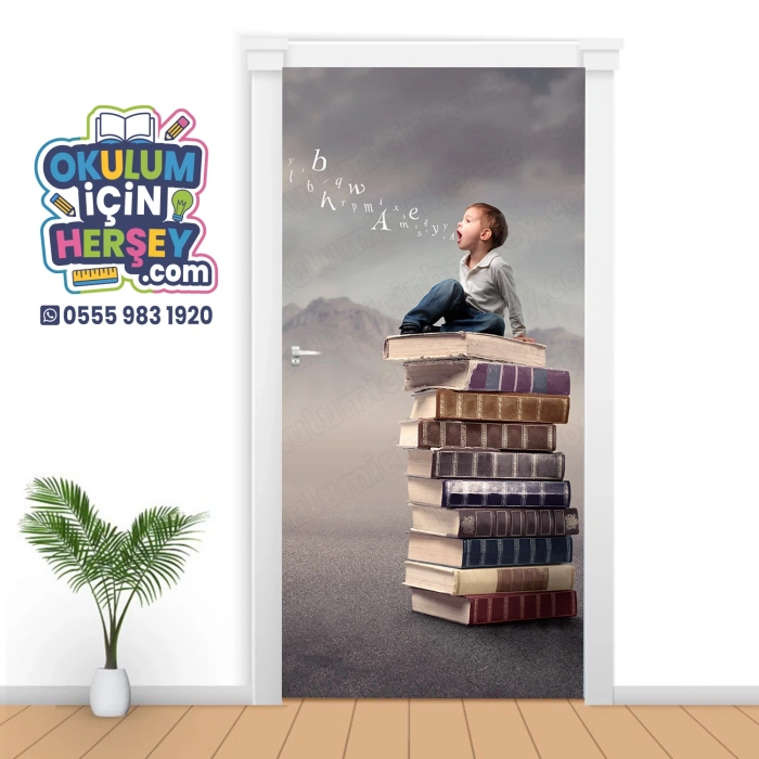 Kütüphane Kapı Giydirme 15