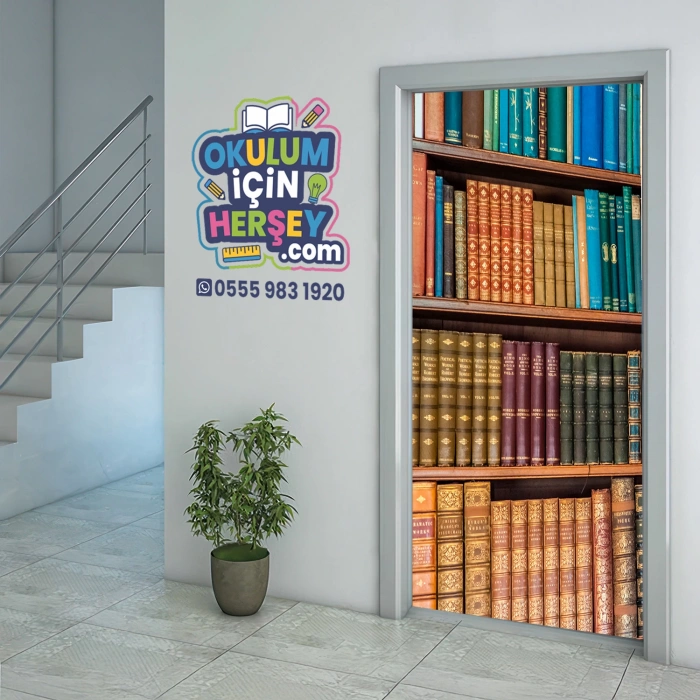 Kütüphane Kapı Giydirme 18