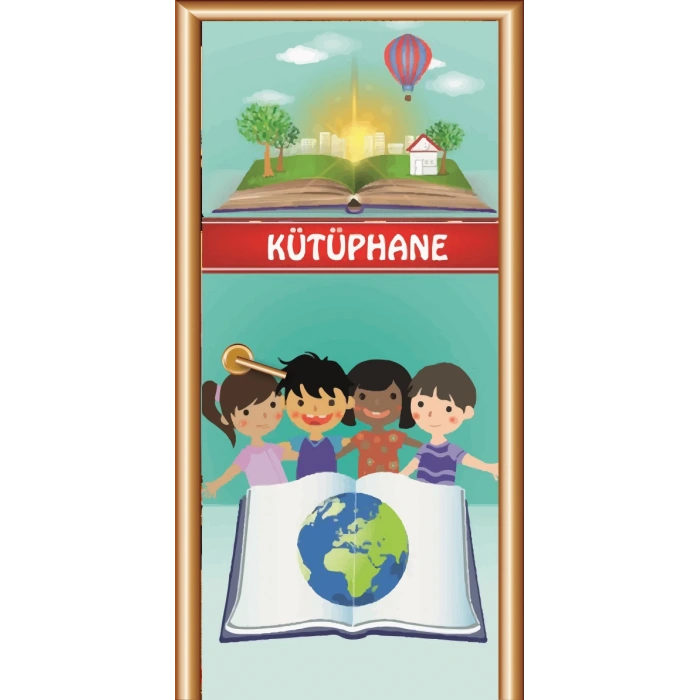 Kütüphane Kapı Giydirme 20