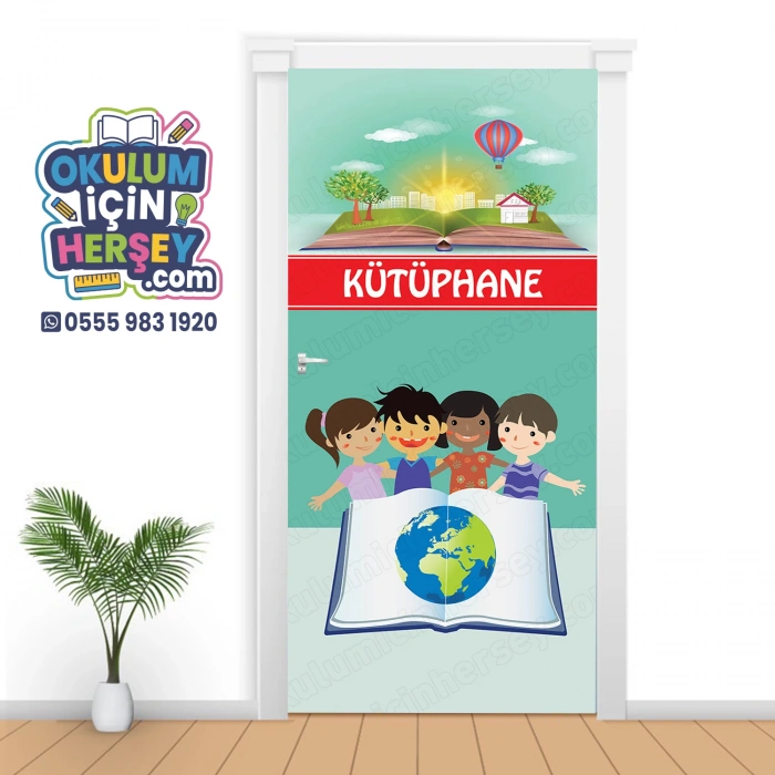 Kütüphane Kapı Giydirme 20