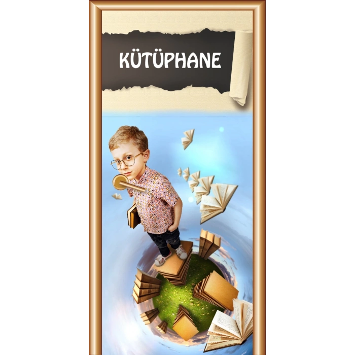 Kütüphane Kapı Giydirme 22